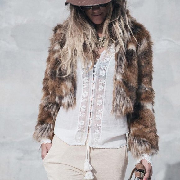 New White Lace Long Sleeve Gypsy Boho Blouse - Picture 7 of 9